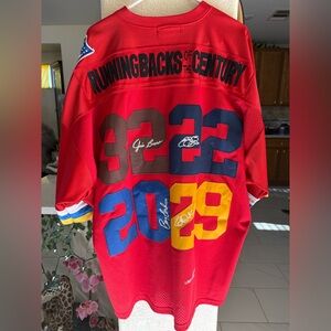 Mitchell & Ness : Vintage Red Running Backs of the Century Jersey Size 54